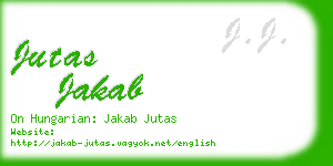 jutas jakab business card